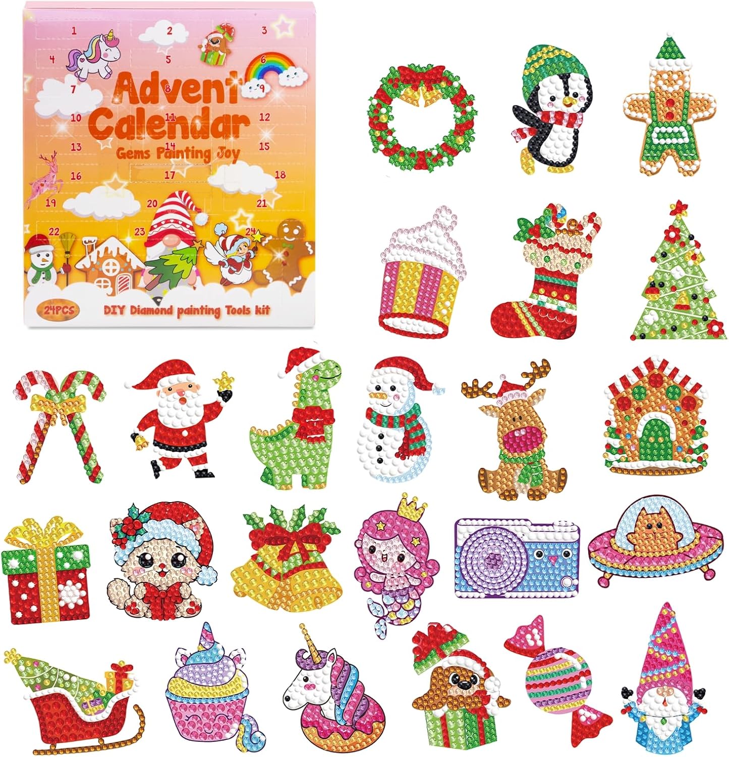 2024 Advent Calendar Diamond Painting Kits